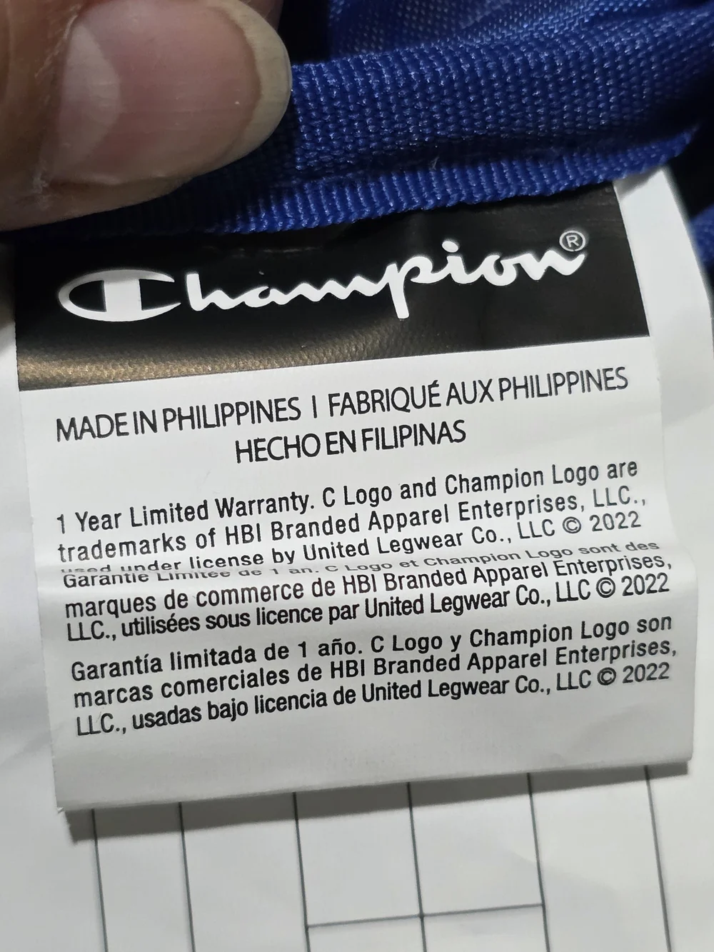 NWT Champion Black Crossbody Mens With Front Logo